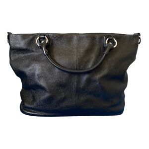 KATTEE-BLACK LEATHER BAG